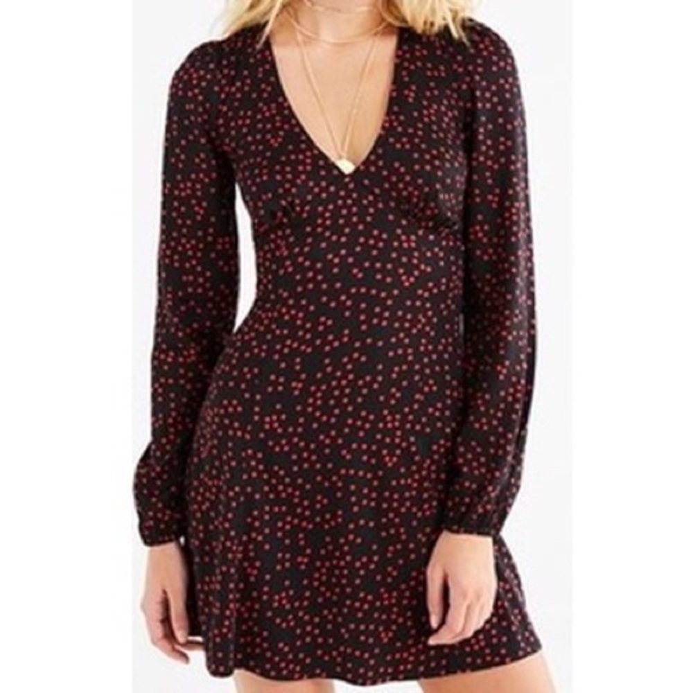 Black and red polka dot urban outfitters dress